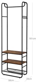 Vešiakový stojan s botníkom HSR81BX