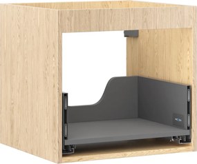 Mexen Box-A, závesná skrinka 50 cm, 1 zásuvka, dub, 91AX0-0500-470-1-81