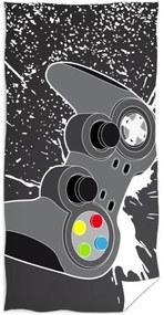 Bavlnená plážová froté osuška Gamer Gamepad - 100% bavlna s gramážou 300 g/m² - 70 x 140 cm