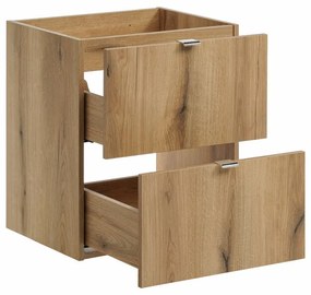 Závěsná skříňka pod umyvadlo Nova Oak s deskou 50 cm dub coast evoke