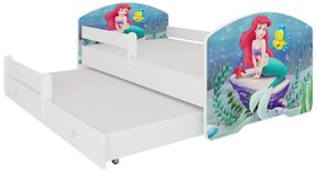 Detská posteľ PEPE II so zábranou, 160x80, vzor m5, Ariel