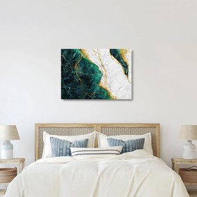 Sklenený obraz - Tyrkysový mramor (70x50 cm)