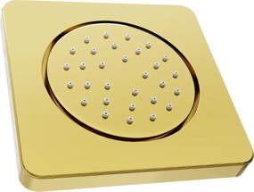 Mexen - podmietková sprchová tryska, štvorcová, 130x130 mm, zlatá, 79366-50