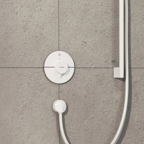 Hansgrohe ShowerSelect Comfort S, termostat pod omietku pre 1 spotrebič, biela matná, HAN-15553700