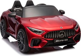 LEAN CARS Mercedes AMG SL63 Červený lakovaný batériový automobil