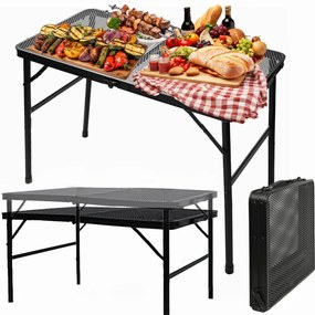 Skladací kempingový stôl – praktický a kompaktný 80x40x66cm