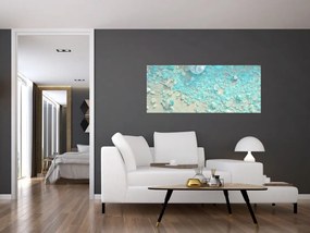 Obraz - Prímorská atmosféra v tyrkysových odtieňoch (120x50 cm)