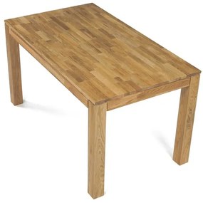 Autronic BONTEC Jedálenský stôl 140x80cm, masív, prírodný, DS-H140 DUB Farba: Prírodné