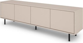 Široká TV skrinka Flax, 200 cm, béžový kašmír