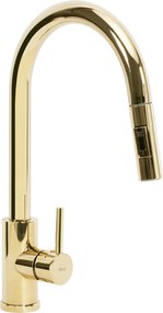 Rea Fresh, stojanková drezová batéria h-395, zlatá lesklá, REA-B0669