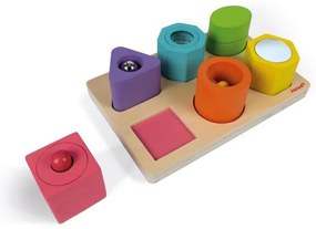 Drevené vkladacie puzzle Tvary a zvuky