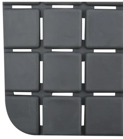 Spirella Protišmyková podložka do vane QUADROPremium, sivá, 36 x 76 cm