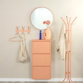 Kovový nástenný vešiak v lososovej farbe 40 cm Dexter – Spinder Design