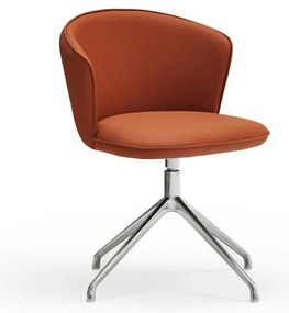 Oranžové čalúnené jedálenské kreslá v súprave 2 ks Add – Teulat