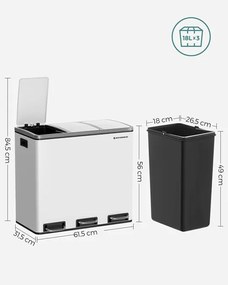 Odpadkový kôš 54l LTB54WT