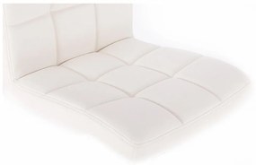 LuxuryForm DESIGN Barová stolička TOLEDO na čiernom tanieri - biela