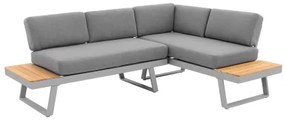 Doppler EXPERT PLUS AVERSA TEAK - záhradná 6-dielna hliníková jedálenská súprava