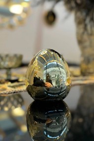 Zlaté porcelánové vajce 10cm