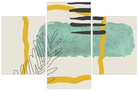Obraz - Abstraktné listy N⁰2 (90x60 cm)