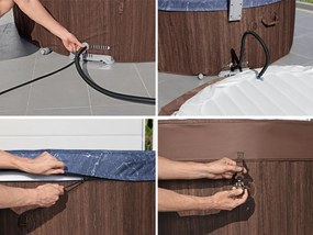 Vírivka Lay-Z-Spa Toronto hydromassage  pre 5-7  WiFi Bestway 6001W