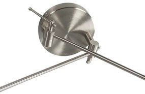 Inteligentné závesné svietidlo oceľ s tienidlom 35 cm biele vrátane 2 WiFi A60 - Blitz