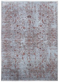 Diamond Carpets koberce Ručne viazaný kusový koberec Diamond DC-SIRAPI Silver / copper - 140x200 cm