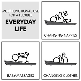 Hauck Silikónová prebaľovacia podložka Change N Clean, antracit