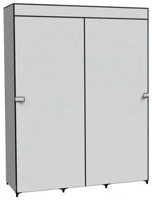 Šatníková skriňa CELINA sivá / čierna