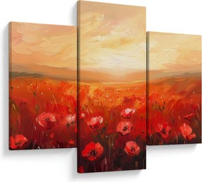 Obraz - Pole vlčích makov (90x60 cm)