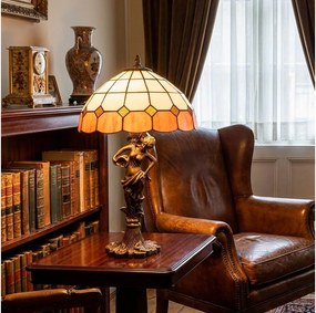 BRILAGI - Tiffany vitrážová stolná lampa SIENNA 1xE27/60W/230V