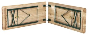 Pivný set 220 cm z jedľového dreva, skladacia, nosnosť 250kg
