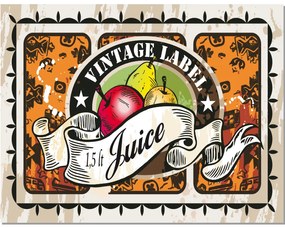 Ceduľa Vintage Label - Juice