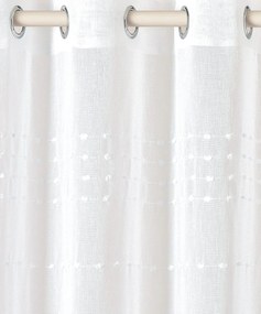 Room99 Záclona na krúžkoch Marisa Bodky Farba: Krémová, Veľkosť: 140 x 280 cm