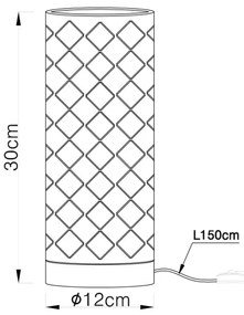 Globo 15584T1 - Stolná lampa CINDY 1xE27/40W/230V