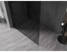 Mexen, Mexen Kioto-X sprchová stena 80 x 200 cm, grafit 10 mm, pištoľový kov - 800-080-101-95-40-X