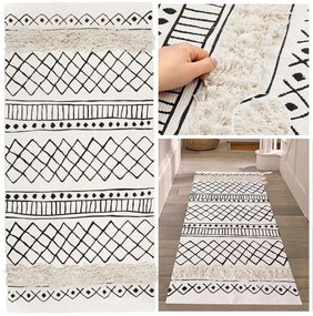 Tutumi Tutumi, koberec Boho 160x50 cm 322151, biela-šedá, HOM-06807