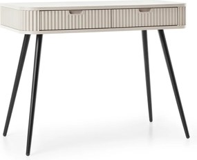 Toaletný stolík Zova (T103), kašmír/čierna