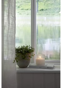 Biela LED vosková sviečka v skle Star Trading Flamme Romb, výška 10 cm