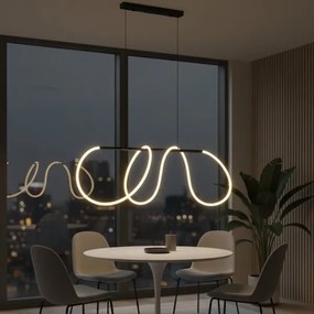 LED luster na lanku FLEXI LED/45W/230V 4000K čierny