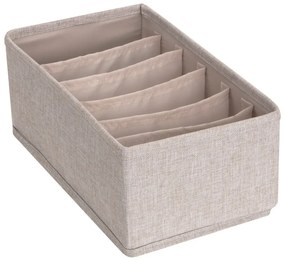 Béžový organizér do zásuvky s priehradkami Bigso Box of Sweden Drawer, 16,5 x 11 cm