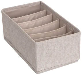 Béžový organizér do zásuvky s priehradkami Bigso Box of Sweden Drawer, 16,5 x 11 cm