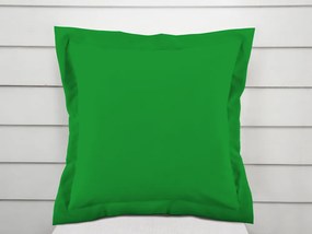 Biante Dekoračná obliečka na vankúš s lemom Rongo RG-061 Sýto zelená 50 x 50 cm