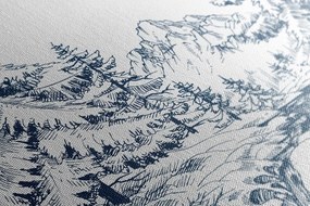 Obraz zasnežená rozprávková krajinka - 40x60