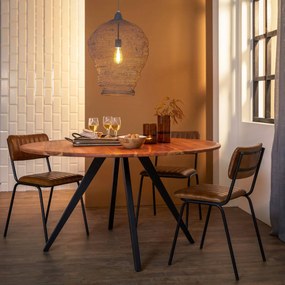 Okrúhly jedálenský stôl s drevenou doskou z akáciového dreva Mimoso - Ø 120 * 78 cm