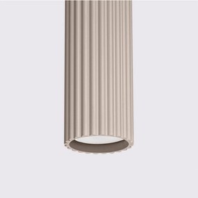 Taupe kovové závesné svietidlo Gleam – Sollux