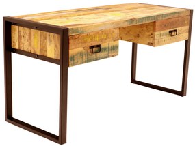 furniture-nabytek.cz - Písací stôl 160 cm z masívneho mangového dreva 160x70x76