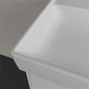VILLEROY &amp; BOCH Collaro umývadlo na skrinku bez otvoru, bez prepadu, 1200 x 470 mm, Stone White, s povrchom CeramicPlus, 4A33C3RW