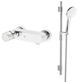 Sprchová batéria SAT Fusion so sprchovacím setom 150 mm chróm SATBSFU268BSSET
