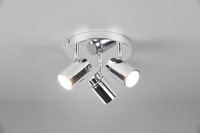 Kovové bodové svietidlo v lesklej striebornej farbe Angelo - Trio