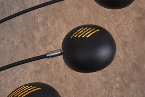 Stojacia lampa Five Lights black gold